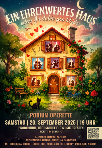 Plakat Ein ehrenwertes Haus - Operettical von Kay Link